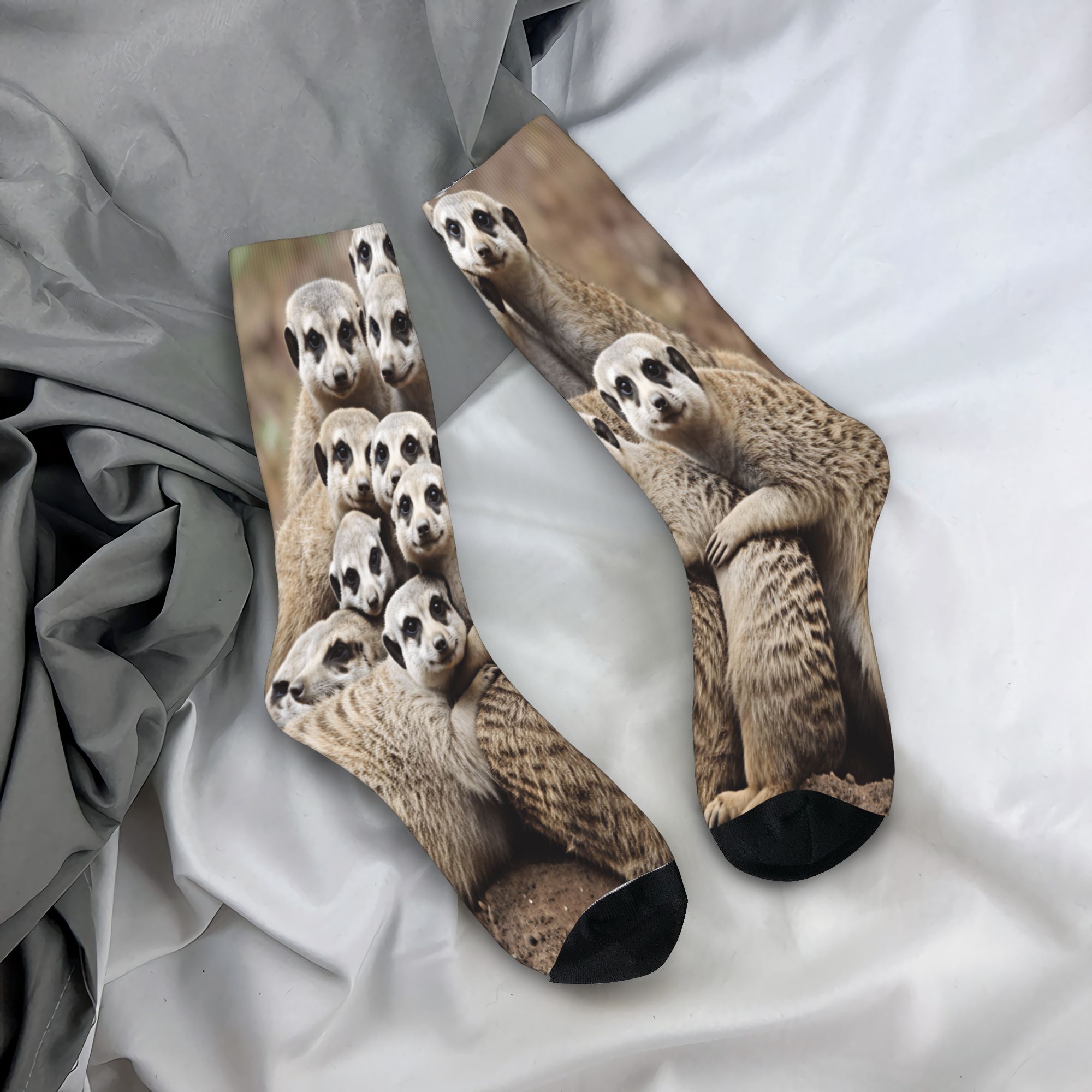 Outdoor Sportsman Group - Large Meerkat Family Group Portrait Socks