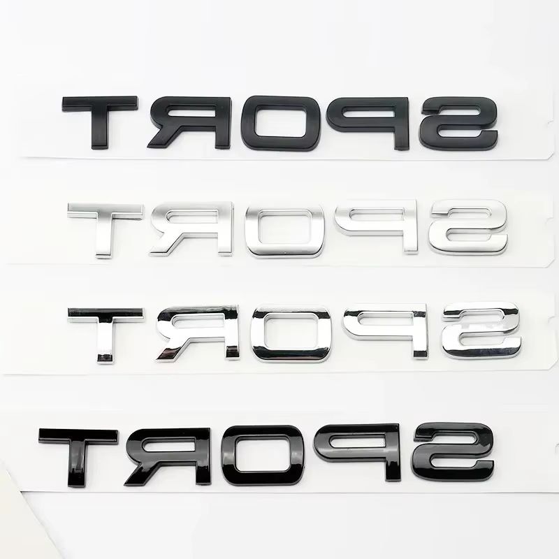 Outdoor Sport Logo - 3D ABS SPORT Letters Emblem Rear