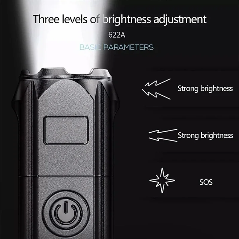 LED Camping Torch Flashlight H - Outdoor Spotlight recension och pris