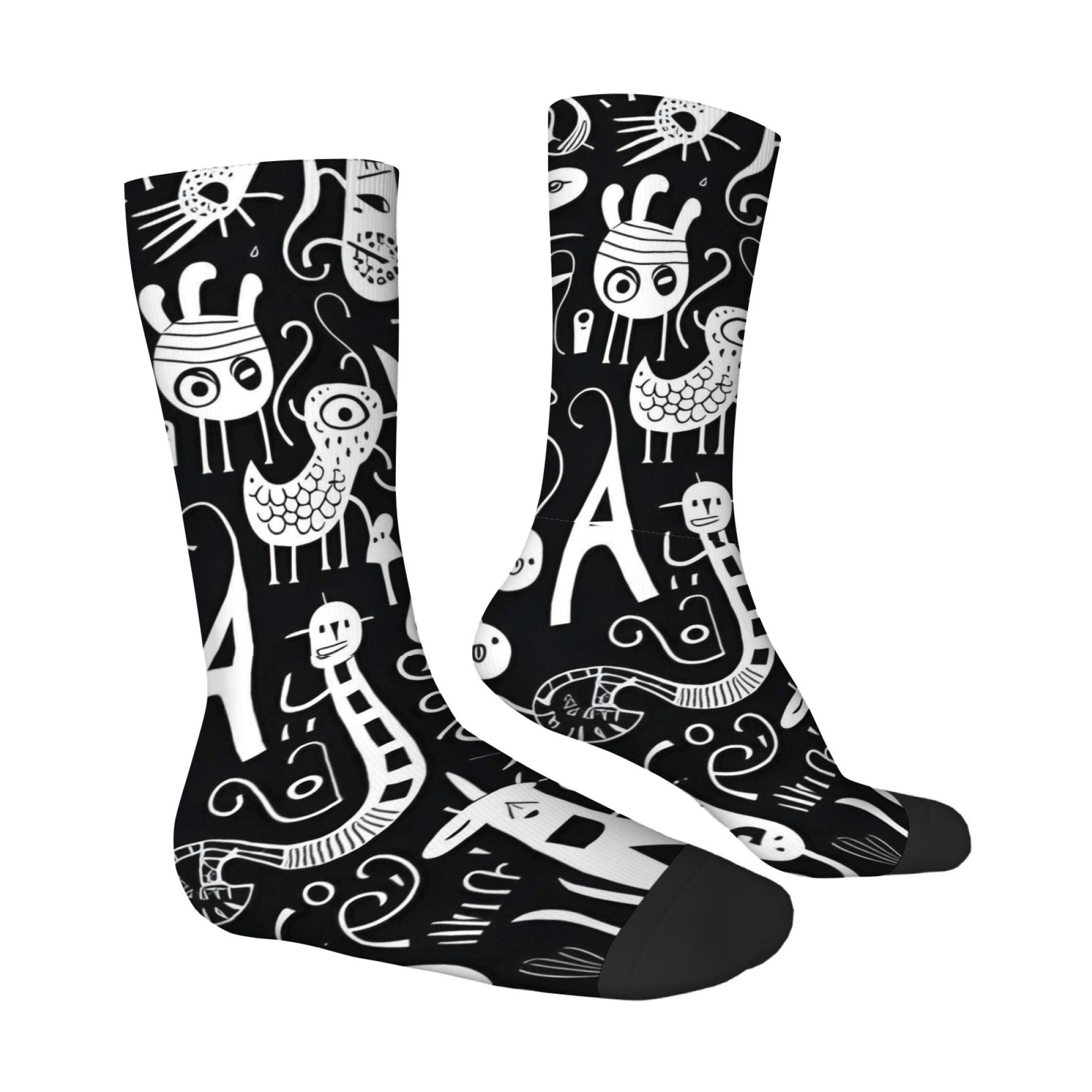 Black White Graffiti Quirky Pr - Outdoor Sport Hose recension och pris