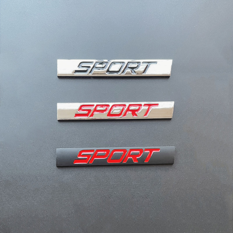 3D Metal Black Chrome Logo Spo - Outdoor Sport Logo recension och pris