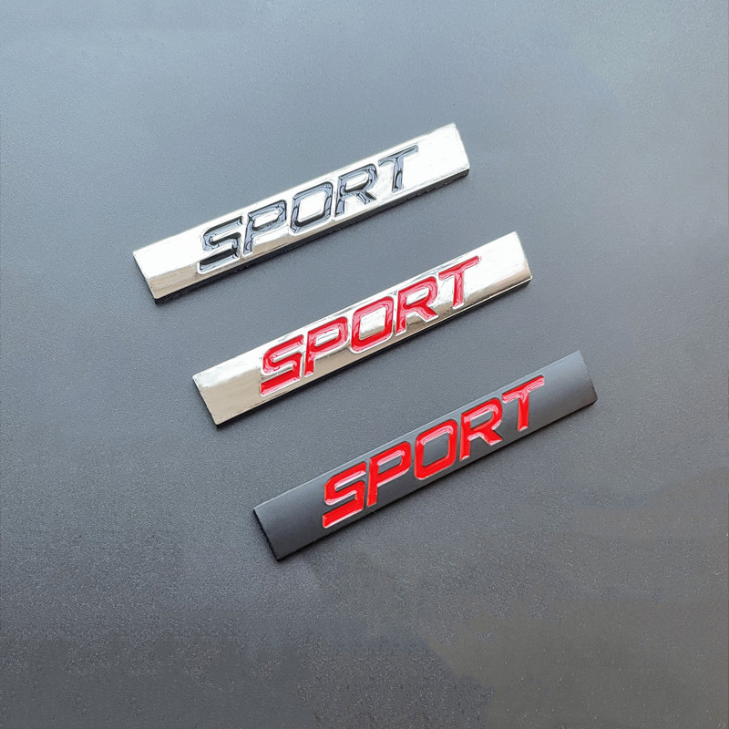 3D Metal Black Chrome Logo Spo - Outdoor Sport Logo recension och pris