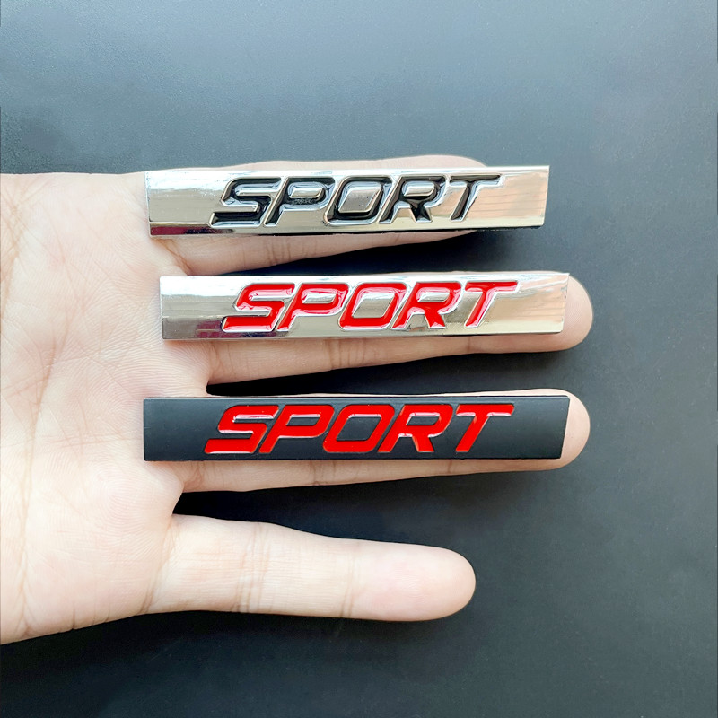 3D Metal Black Chrome Logo Spo - Outdoor Sport Logo recension och pris