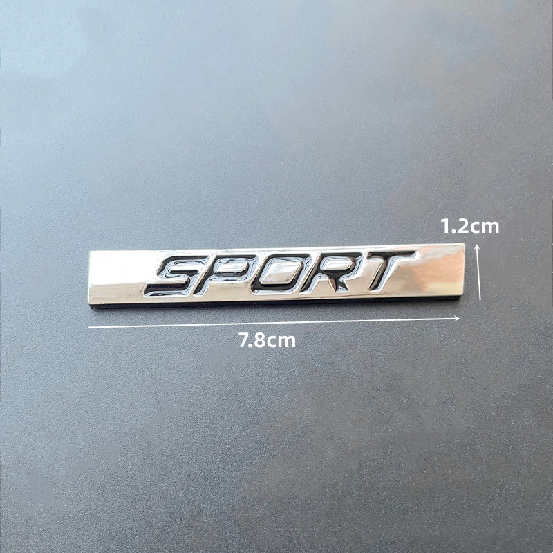 3D Metal Black Chrome Logo Spo - Outdoor Sport Logo recension och pris