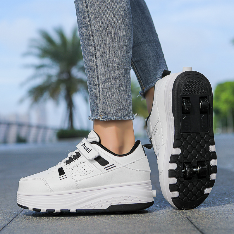 Kids 4‑Wheel Retractable Rolle - Outdoor Sports Shoes recension och pris