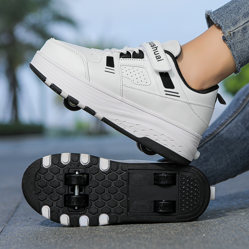 Kids 4‑Wheel Retractable Rolle - Outdoor Sports Shoes recension och pris