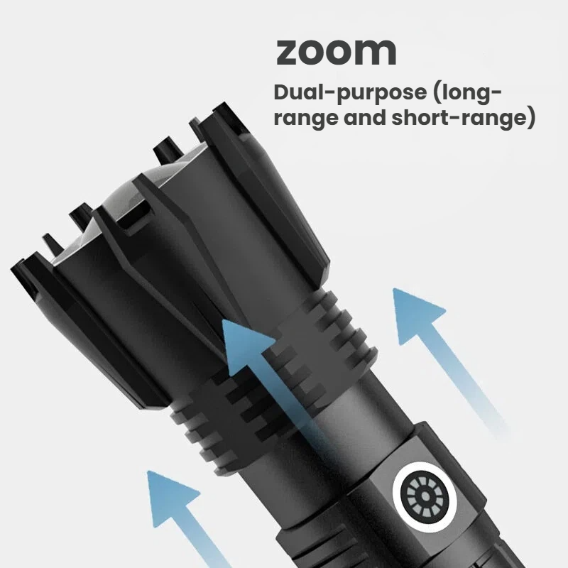 High-power P90 LED Flashlight  - Outdoor Spotlight recension och pris