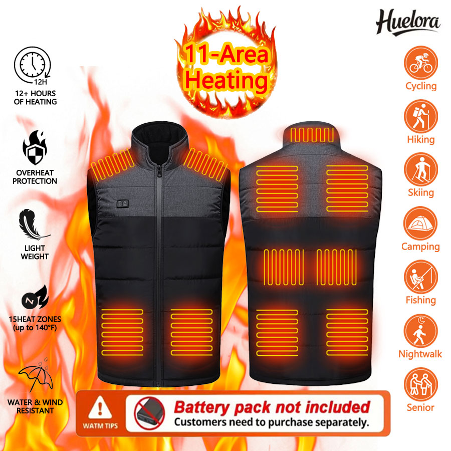 11 Area Heated Stand-collar Ve - Outdoor Sport Coat recension och pris