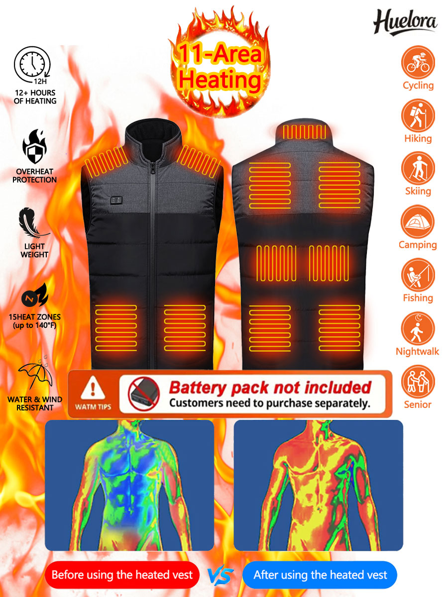 11 Area Heated Stand-collar Ve - Outdoor Sport Coat recension och pris