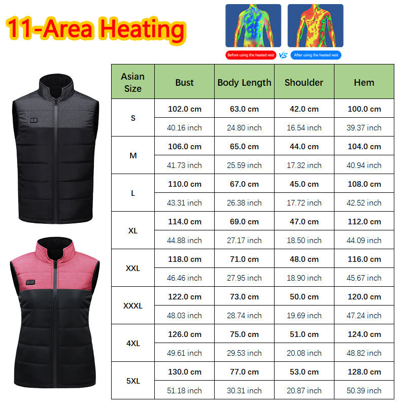 11 Area Heated Stand-collar Ve - Outdoor Sport Coat recension och pris